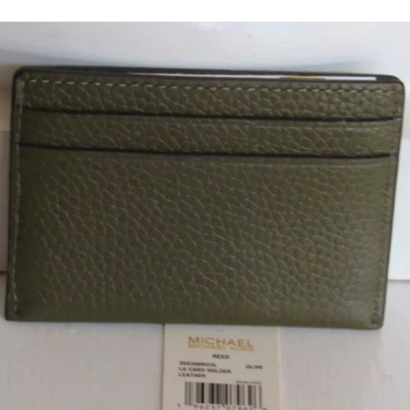 NWT - MICHAEL KORS - Large Pebbled Leather Card Case - Picture 2 of 3